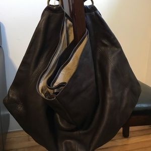 Brown Leather Feed Bag